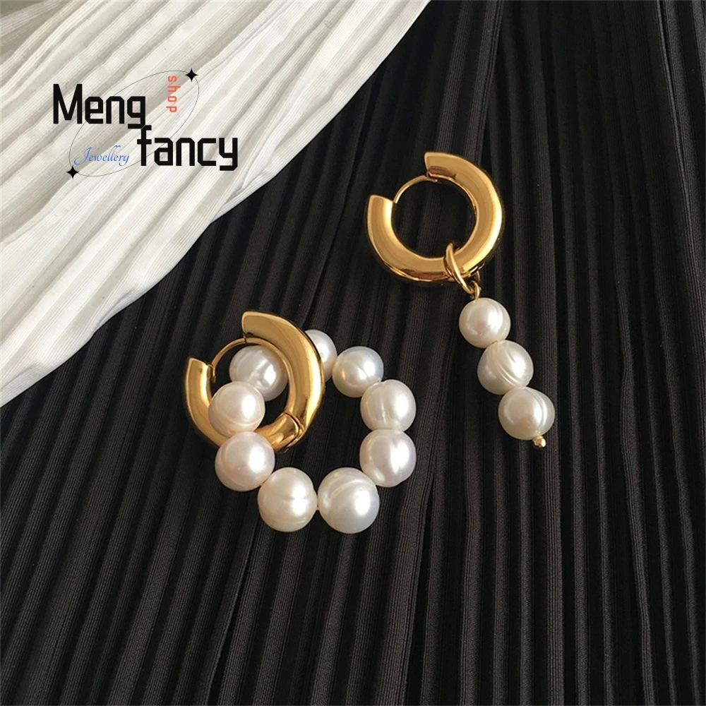 European And American Style Baroque Freshwater Pearl Earring Earrings, Irregular-Shaped Pearl Fashionable Earrings For Women
European And American Style Baroque Freshwater Pearl Earring Earrings, Irregular-Shaped Pearl Fashionable Earrings For Women