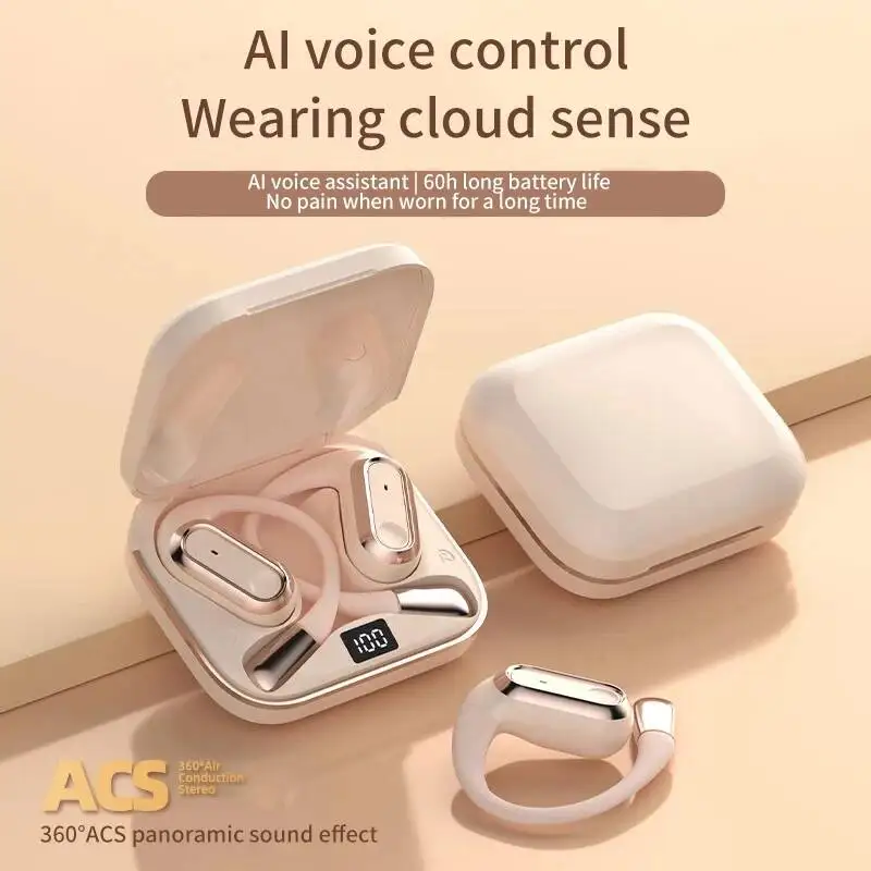 Наушники Bluetooth 5.4, настоящие беспроводные стереонаушные крючки с воздушной проводимостью, безболезненное ношение, эргономичная Hi-Fi водонепроницаемая спортивная гарнитура
Наушники Bluetooth 5.4, настоящие беспроводные стереонаушные крючки с воздушной проводимостью, безболезненное ношение, эргономичная Hi-Fi водонепроницаемая спортивная гарнитура