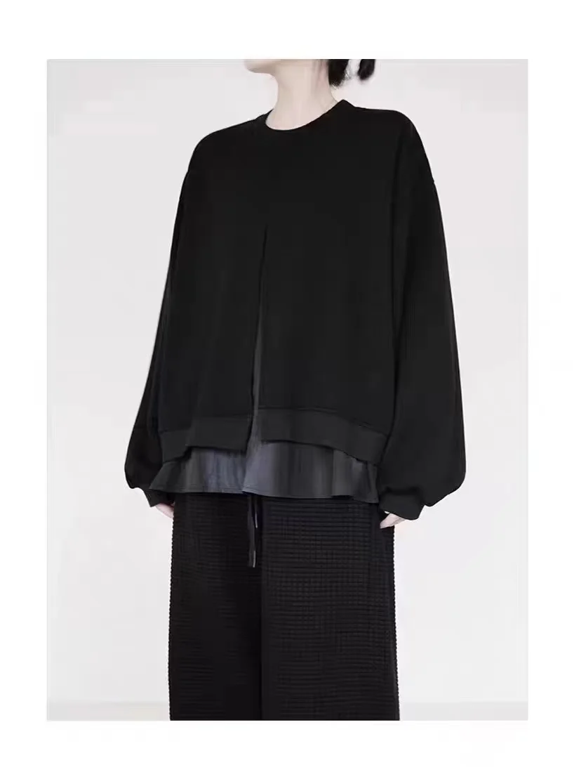 Модный женский свитшот больших размеров, свободный топ с разрезом, в корейском стиле, с круглым вырезом, длинными рукавами, утепленный, для зимы
Модный женский свитшот больших размеров, свободный топ с разрезом, в корейском стиле, с круглым вырезом, длинными рукавами, утепленный, для зимы