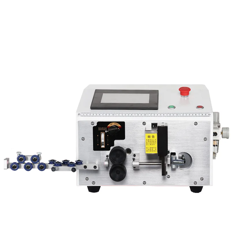 Fully automatic computer peeling and bending machine, hard wire cutting, wire peeling and bending integrated machine
Fully automatic computer peeling and bending machine, hard wire cutting, wire peeling and bending integrated machine
