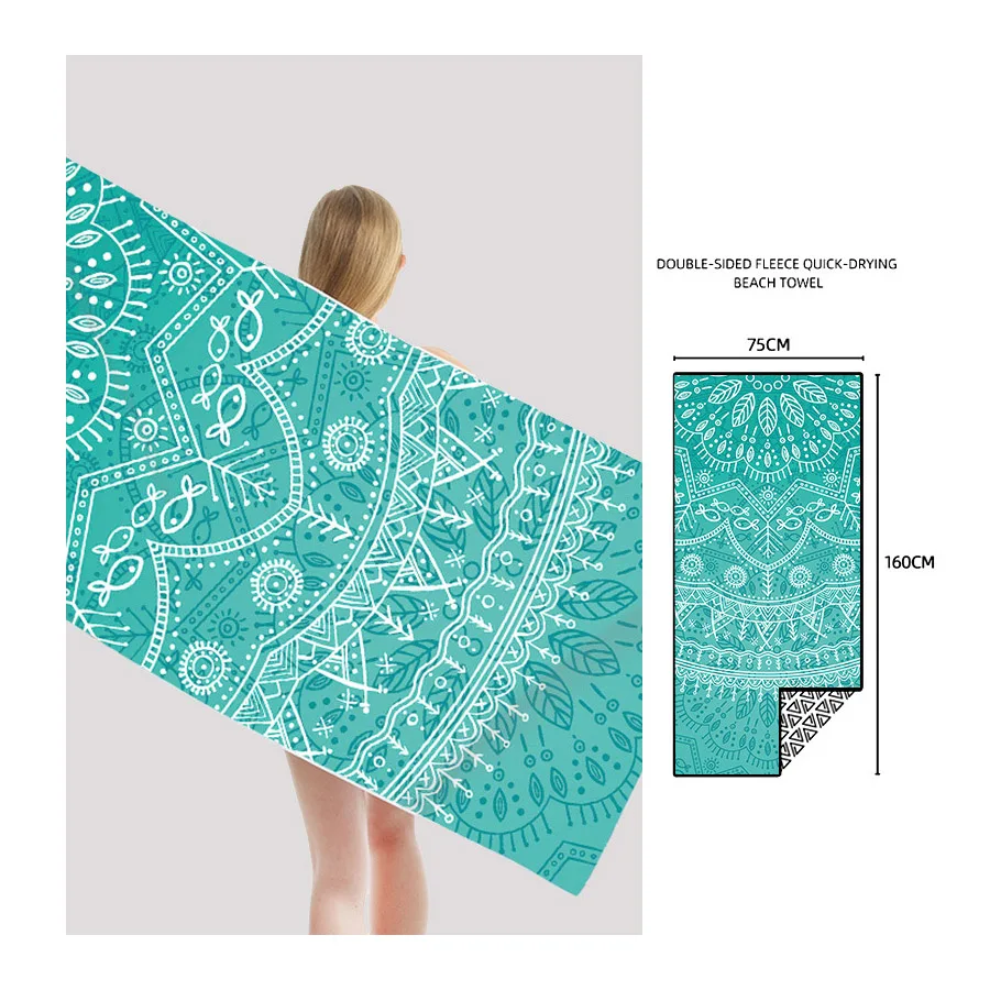 Microfiber double-sided Velvet Absorbent quick-drying Beach Towel Portable Hundred Bath Towel Printing Hotel Vacation Printing
Microfiber double-sided Velvet Absorbent quick-drying Beach Towel Portable Hundred Bath Towel Printing Hotel Vacation Printing