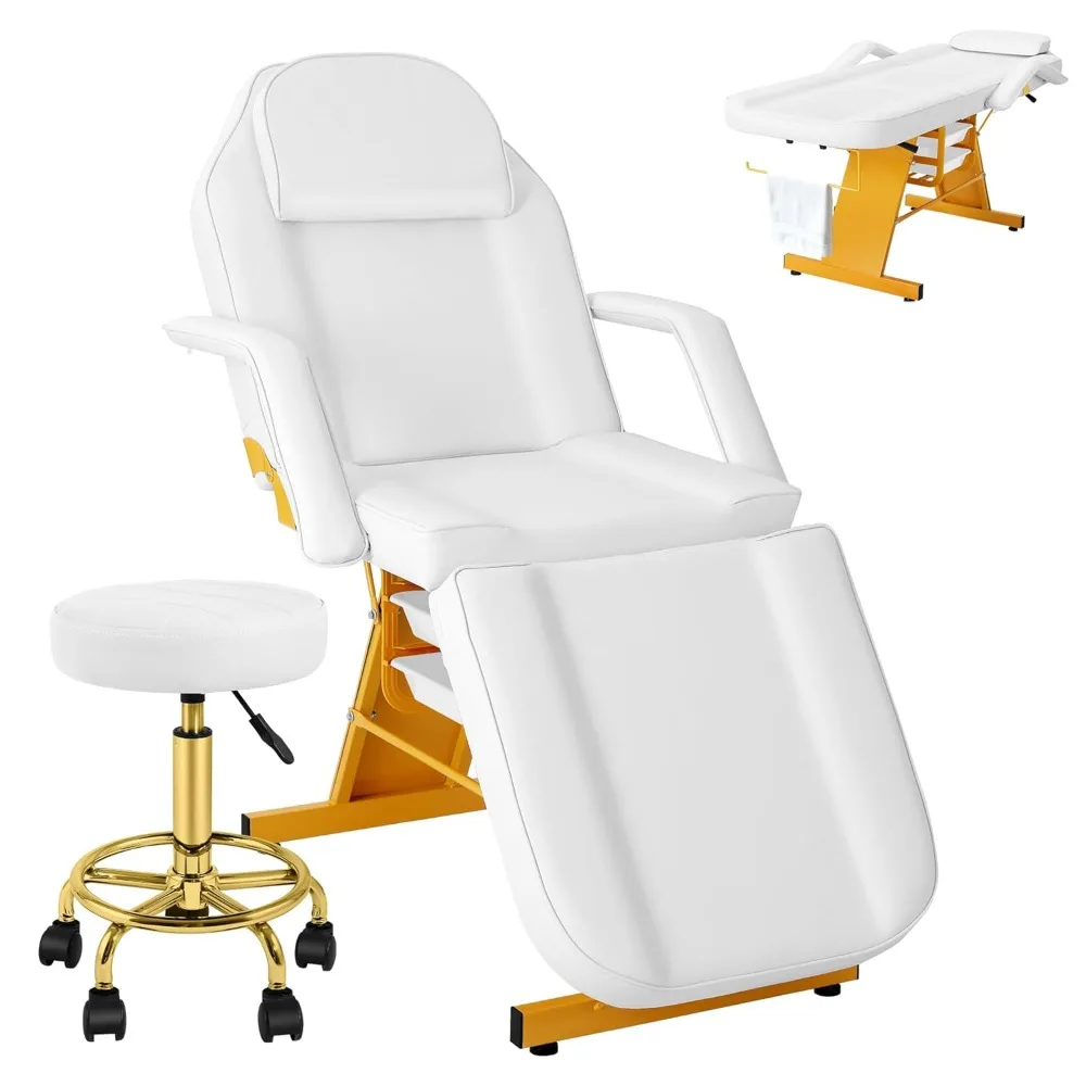 Facial Chair for Clients, Multi-Purpose Esthetician Lash Wax Bed with Adjustable Backrest, Professional Beauty Salon Spa
Facial Chair for Clients, Multi-Purpose Esthetician Lash Wax Bed with Adjustable Backrest, Professional Beauty Salon Spa