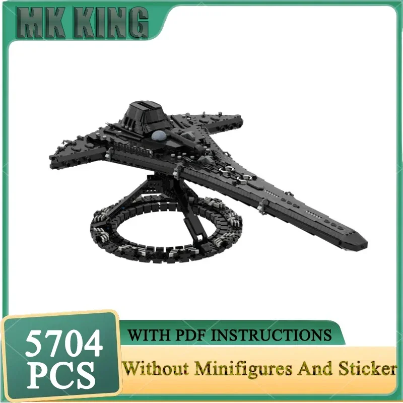 Военный космический корабль серии Moc Building Block Black Destiny Модель космического корабля Технология Кирпич DIY Сборка игрушки для подарков
Военный космический корабль серии Moc Building Block Black Destiny Модель космического корабля Технология Кирпич DIY Сборка игрушки для подарков