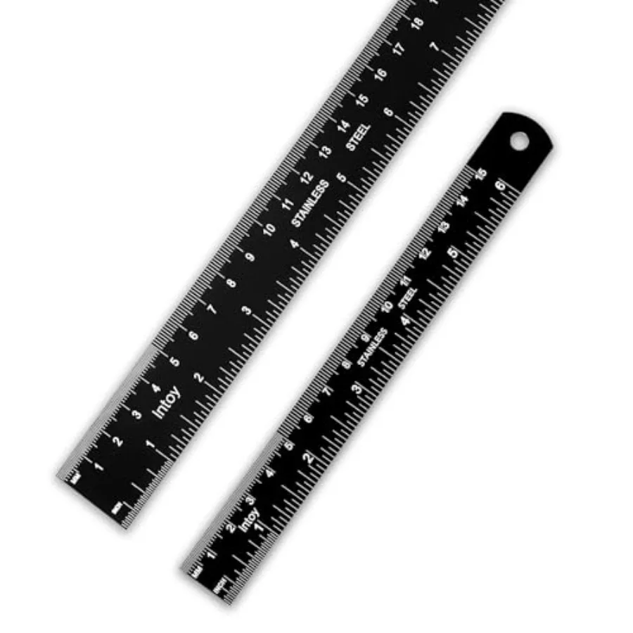 Metal Ruler 2 Inch and 6 Inch with Metric Scales Millimeter, Centimiter, and Conversion Table, Easy to Read Straight Edge Start
Metal Ruler 2 Inch and 6 Inch with Metric Scales Millimeter, Centimiter, and Conversion Table, Easy to Read Straight Edge Start