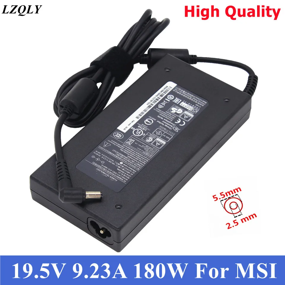 Genuine A15-180P1A 19.5V 9.23A 180W AC Charger Adapter for CLEVO P950HR N850HP6 for MSI GS63VR GS43VR WS63VR GE72VR P671RG
Genuine A15-180P1A 19.5V 9.23A 180W AC Charger Adapter for CLEVO P950HR N850HP6 for MSI GS63VR GS43VR WS63VR GE72VR P671RG