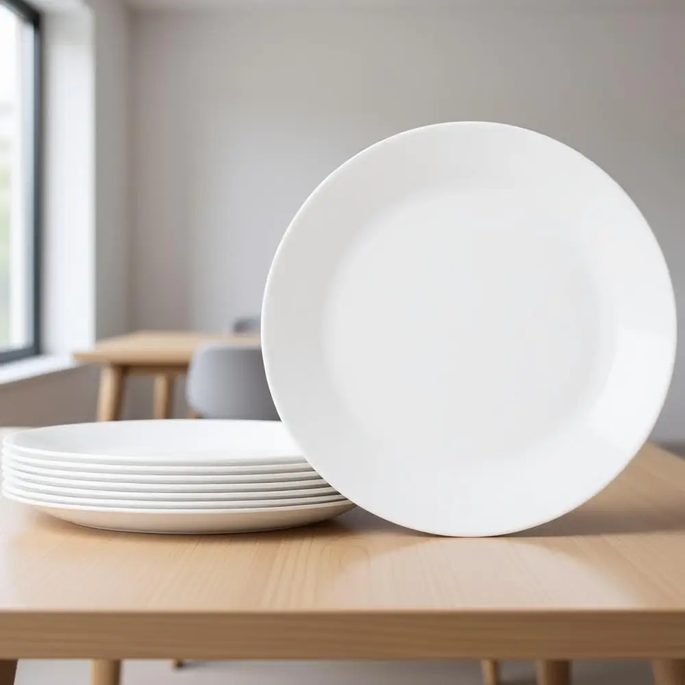 Набор из 8 обеденных тарелок, трехслойное стекло, устойчивые к царапинам, легкие круглые тарелки, цвет «Зимний мороз»
Набор из 8 обеденных тарелок, трехслойное стекло, устойчивые к царапинам, легкие круглые тарелки, цвет «Зимний мороз»