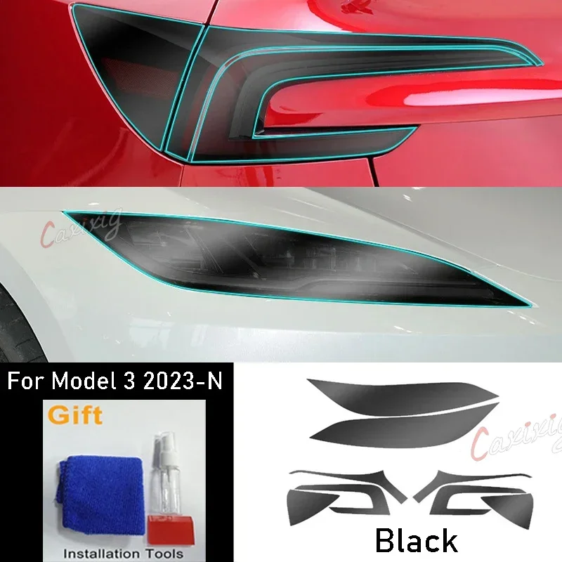 2 шт. передние фары автомобиля Стайлинг декоративная наклейка для Tesla Model 3 Y 2017-N аксессуары ТПУ черная защитная пленка для фар
2 шт. передние фары автомобиля Стайлинг декоративная наклейка для Tesla Model 3 Y 2017-N аксессуары ТПУ черная защитная пленка для фар