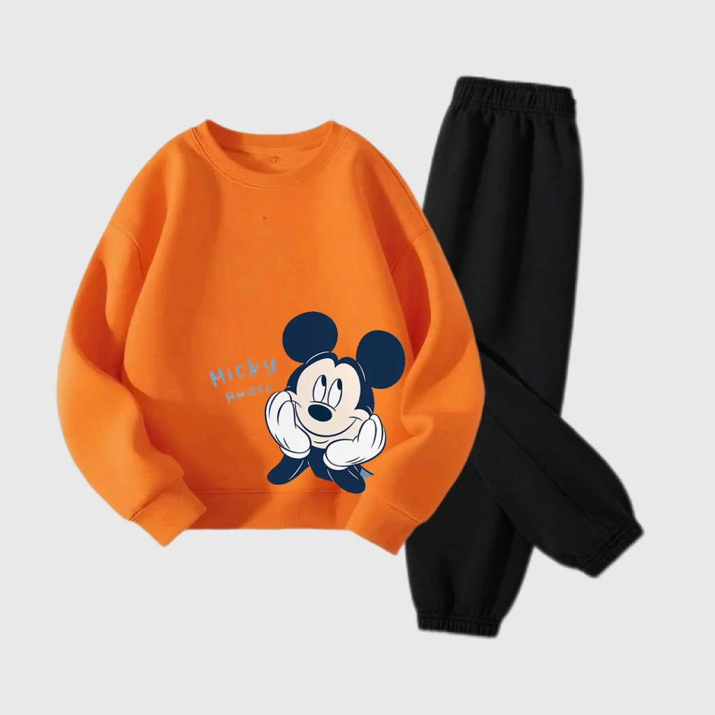 Orange Sweatshirt +Pants 2Piece Set Children Costume Cartoon Long-sleeved Outfits Boys New Fashion Cute Tops Versatile Pants
Orange Sweatshirt +Pants 2Piece Set Children Costume Cartoon Long-sleeved Outfits Boys New Fashion Cute Tops Versatile Pants