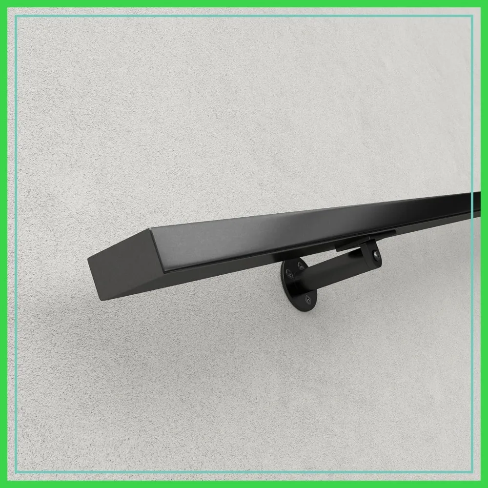 5Ft Pre-drilled Stair Handrail 1"x2" Rectangular Black Finish Wall Mounted Stainless Steel Safety Hand Rail Indoor Outdoor Stair Hand Railing for Wood Concrete Brick Wall
5Ft Pre-drilled Stair Handrail 1"x2" Rectangular Black Finish Wall Mounted Stainless Steel Safety Hand Rail Indoor Outdoor Stair Hand Railing for Wood Concrete Brick Wall