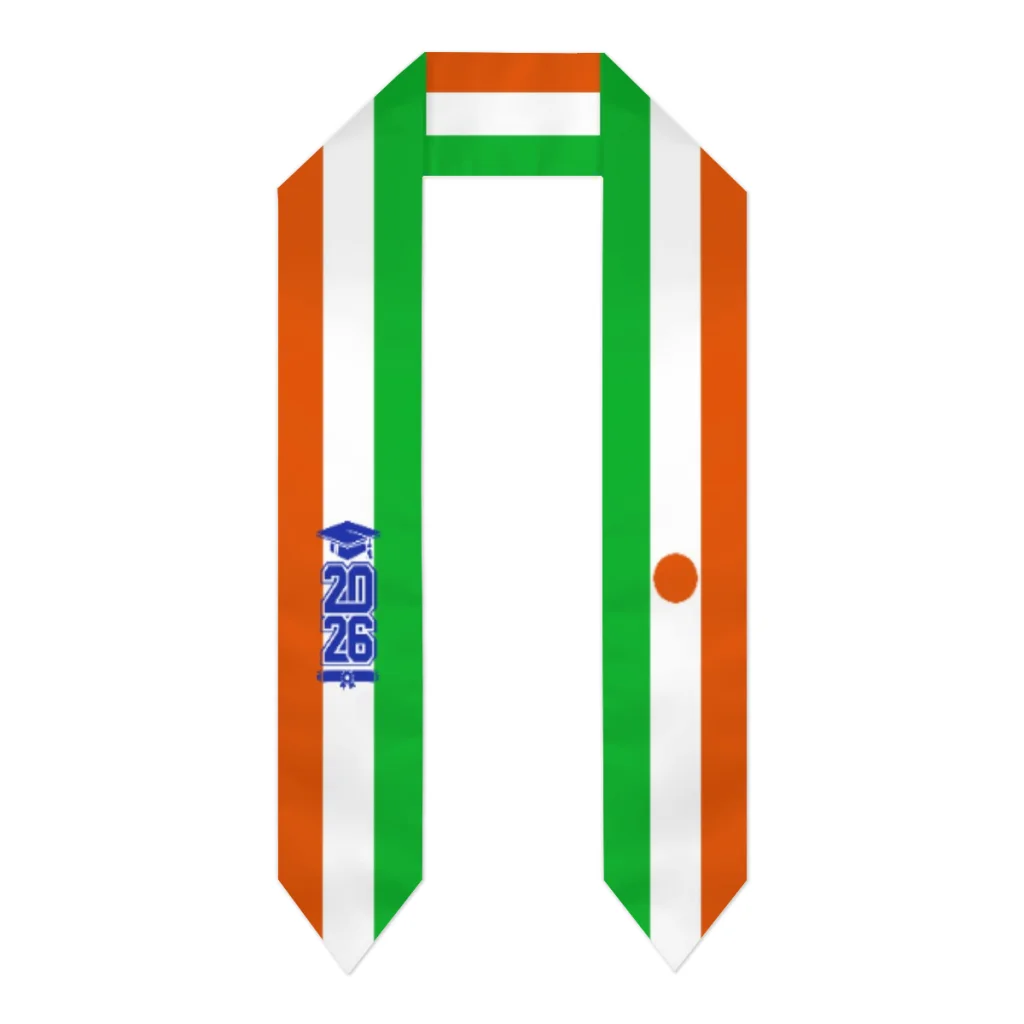 Class of 2026 Niger Flag Scarf Graduation Sash Stole International Study Abroad Adult Unisex Party Accessory Top Print
Class of 2026 Niger Flag Scarf Graduation Sash Stole International Study Abroad Adult Unisex Party Accessory Top Print