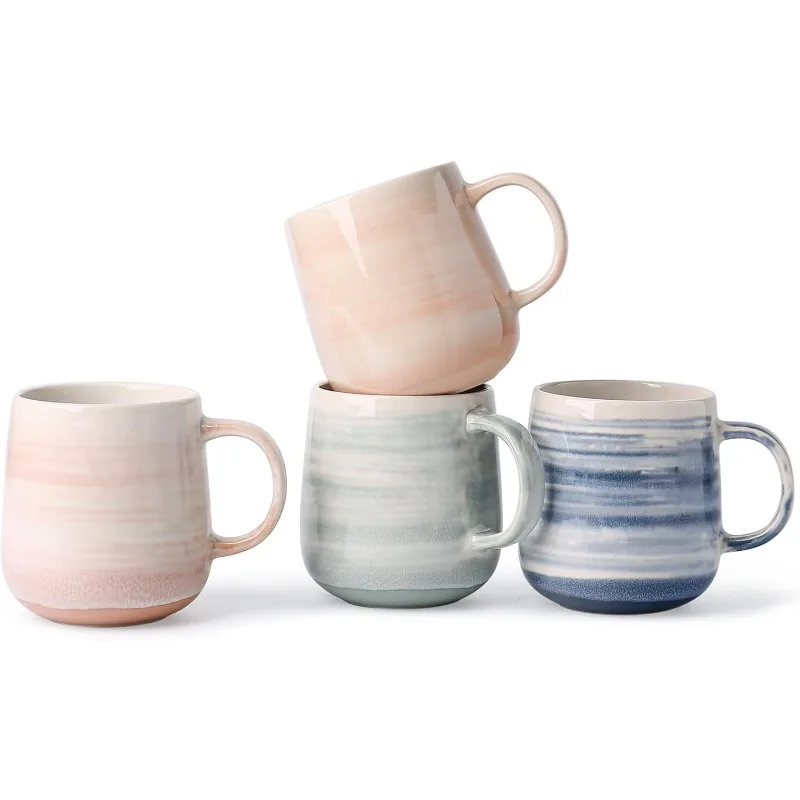 Coffee Mugs Set of 4, 12 oz Mugs Set, Ceramic Coffee Cups with Large Handles, Suitable for Morning Coffee
Coffee Mugs Set of 4, 12 oz Mugs Set, Ceramic Coffee Cups with Large Handles, Suitable for Morning Coffee