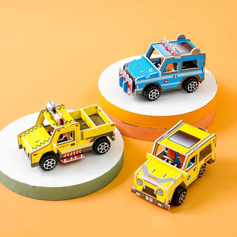 TEMIKIDS 3D Cartoon Engineering Vehicle Cardboard Jigsaw Puzzle Suvs Sports Cars Paper Model for Kids Handmade DIY Toy Boys Gift
TEMIKIDS 3D Cartoon Engineering Vehicle Cardboard Jigsaw Puzzle Suvs Sports Cars Paper Model for Kids Handmade DIY Toy Boys Gift