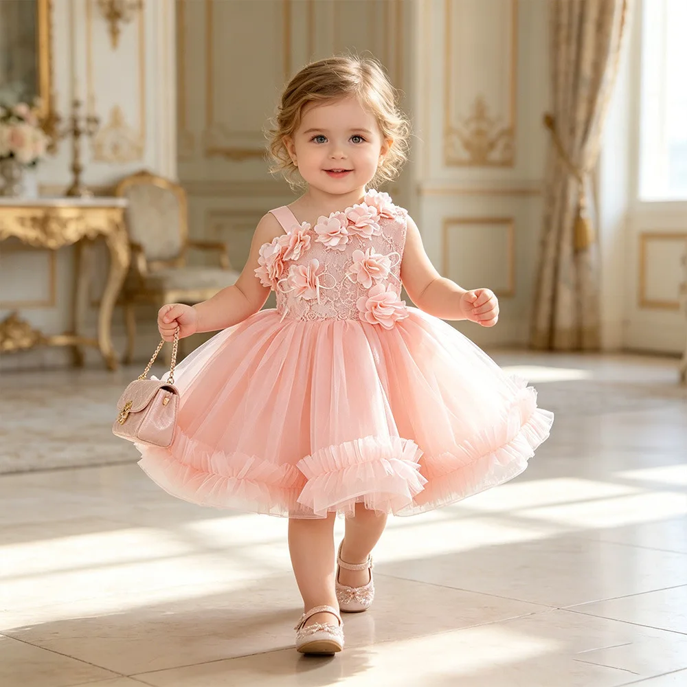 Children's suspender flower princess skirt, girls' fluffy skirt, flower girl gauze skirt
Children's suspender flower princess skirt, girls' fluffy skirt, flower girl gauze skirt