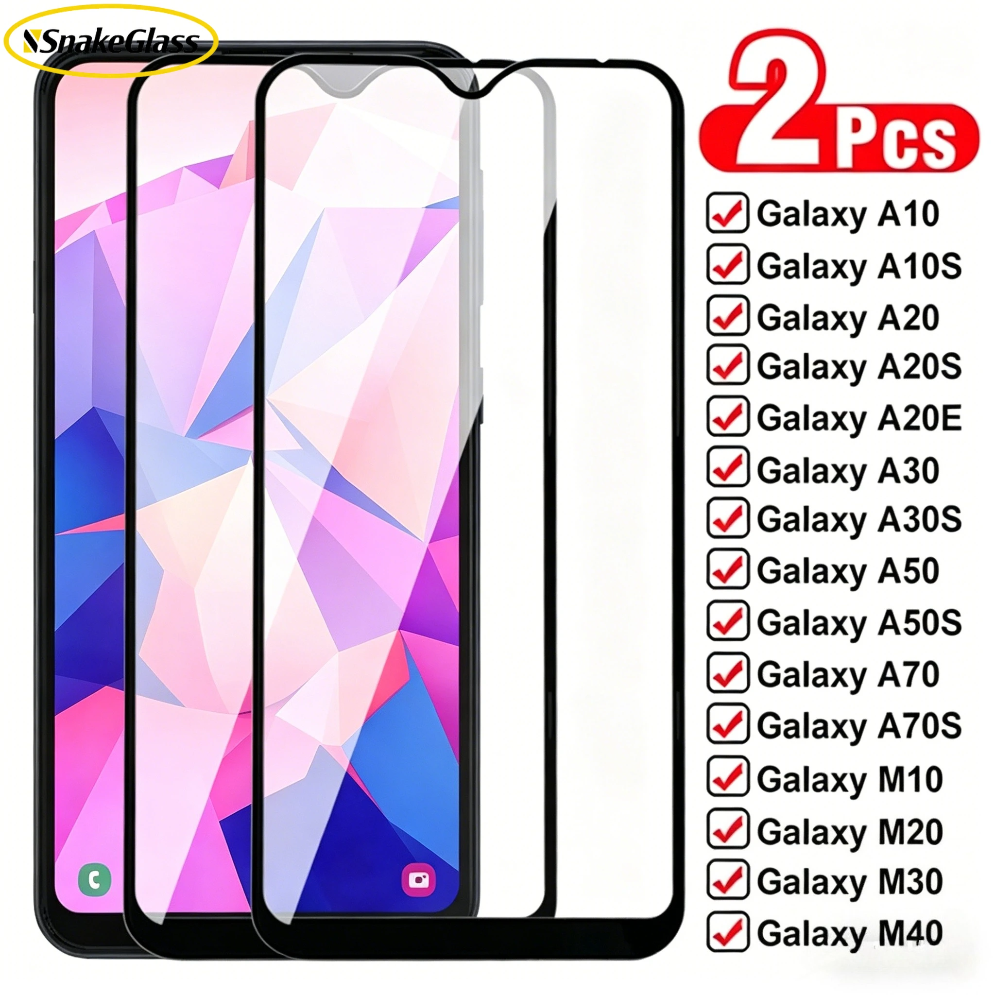 2Pcs Full Protective Glass for Samsung Galaxy A10 A20 A20E A30 A40 A50 A70 Tempered Film for Samsung M10 M20 M30 M40 M53 Glass
2Pcs Full Protective Glass for Samsung Galaxy A10 A20 A20E A30 A40 A50 A70 Tempered Film for Samsung M10 M20 M30 M40 M53 Glass