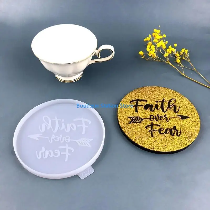 Y55F DIY Creative Pattern Faith Silicone Mold Eco-Friendly Sturdy Round M
Y55F DIY Creative Pattern Faith Silicone Mold Eco-Friendly Sturdy Round M