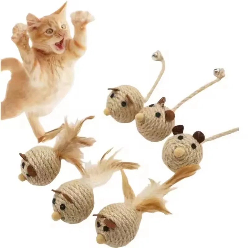 1Pcs Cat Toy Hemp Rope Mouse Toy Scratch and Bite Resistant Cat Self Pleasure Toy Simulation with Feather Bell Cat Pet Supplies
1Pcs Cat Toy Hemp Rope Mouse Toy Scratch and Bite Resistant Cat Self Pleasure Toy Simulation with Feather Bell Cat Pet Supplies