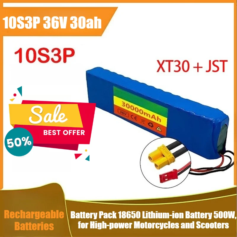 10S3P 36V 30ah Battery Pack 18650 Lithium-ion Battery 500W, for High-power Motorcycles and Scooters
10S3P 36V 30ah Battery Pack 18650 Lithium-ion Battery 500W, for High-power Motorcycles and Scooters