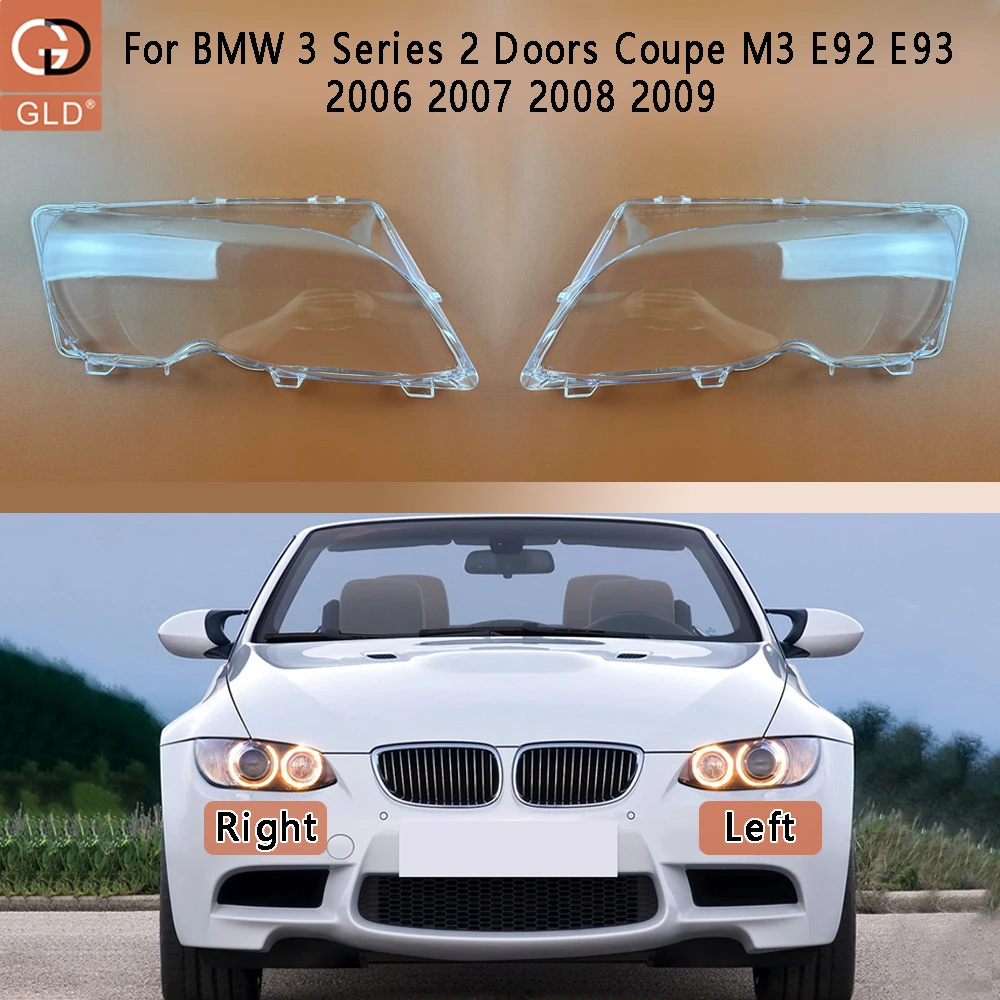 For BMW 3 Series 2 Doors Coupe M3 E92 E93 2006 2007 2008 2009 Headlight Transparent Cover Lampshade Headlamp Shell Plexiglass
For BMW 3 Series 2 Doors Coupe M3 E92 E93 2006 2007 2008 2009 Headlight Transparent Cover Lampshade Headlamp Shell Plexiglass