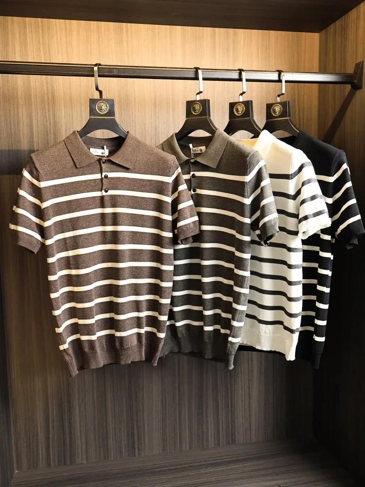 Knitwear! Structured And Stylish! Summer Stripe Texture Neck Short Sleeve Men's Sweater Casual Fashion Breathable
Knitwear! Structured And Stylish! Summer Stripe Texture Neck Short Sleeve Men's Sweater Casual Fashion Breathable