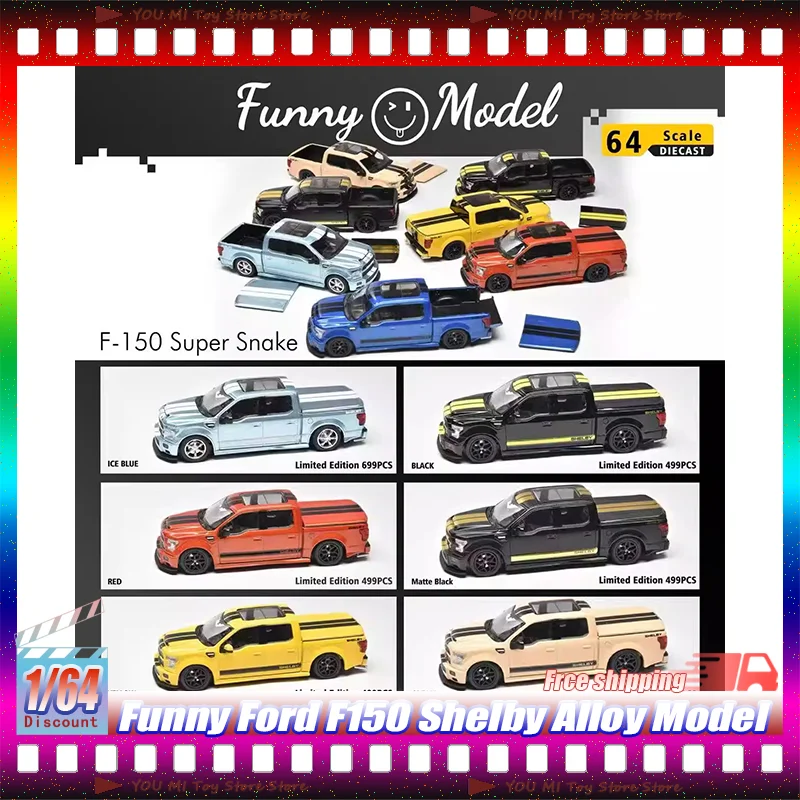 1:64 Scale New In Stock Funny Ford F150 Shelby Alloy Die-Casting Car Model Pickup Truck Collectible Vehicle Customized Toy Gifts
1:64 Scale New In Stock Funny Ford F150 Shelby Alloy Die-Casting Car Model Pickup Truck Collectible Vehicle Customized Toy Gifts