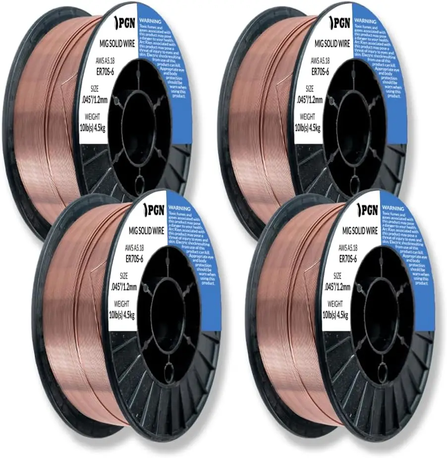 ER70S-6 .045" MIG Welding Wire, 10 lb Spool - Low Splatter, All Position
ER70S-6 .045" MIG Welding Wire, 10 lb Spool - Low Splatter, All Position