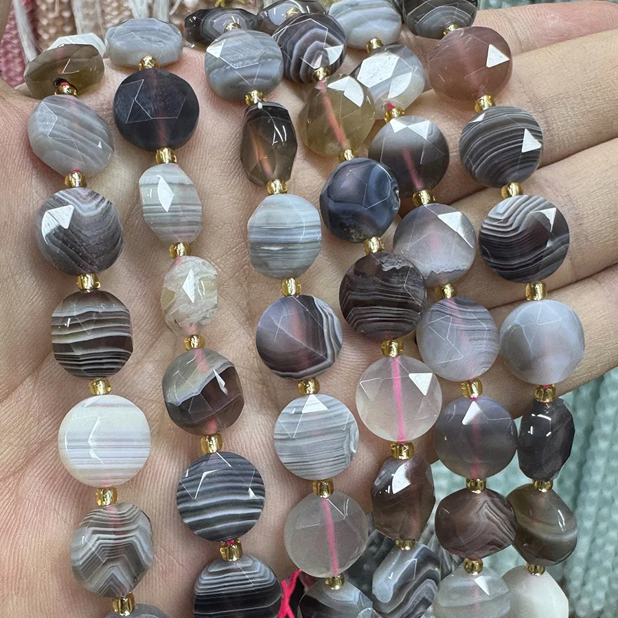 Natural Persian Gulf Agate Faceted Section Disk Shaped Stone Loose For Jewelry Making DIY Necklace Bracelet 15'' 12mm
Natural Persian Gulf Agate Faceted Section Disk Shaped Stone Loose For Jewelry Making DIY Necklace Bracelet 15'' 12mm