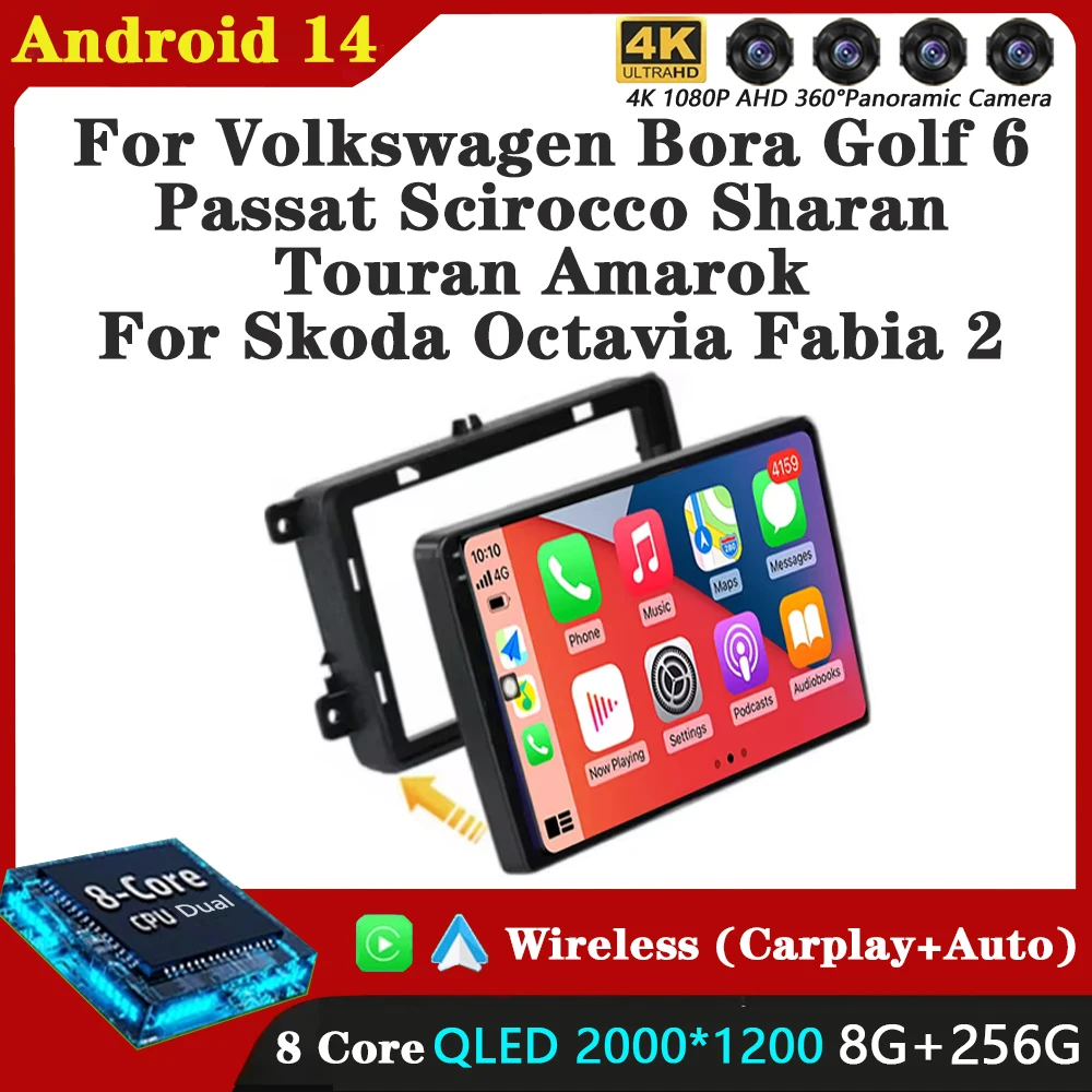 Android 14 Car Radio For VW Volkswagen Golf Polo Tiguan Passat B6 B7 Seat Navigation Multimedia Player Stereo WiFi+4G BT carplay
Android 14 Car Radio For VW Volkswagen Golf Polo Tiguan Passat B6 B7 Seat Navigation Multimedia Player Stereo WiFi+4G BT carplay