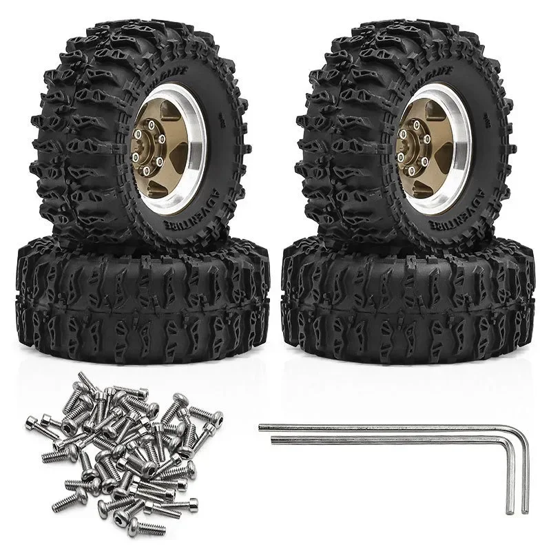 1.3" Beadlock Wheels and Tires for 1/18 TRX4M FCX18,1/24 Axai1 SCX24 FCX24 RC Crawler Car,4PCS
1.3" Beadlock Wheels and Tires for 1/18 TRX4M FCX18,1/24 Axai1 SCX24 FCX24 RC Crawler Car,4PCS