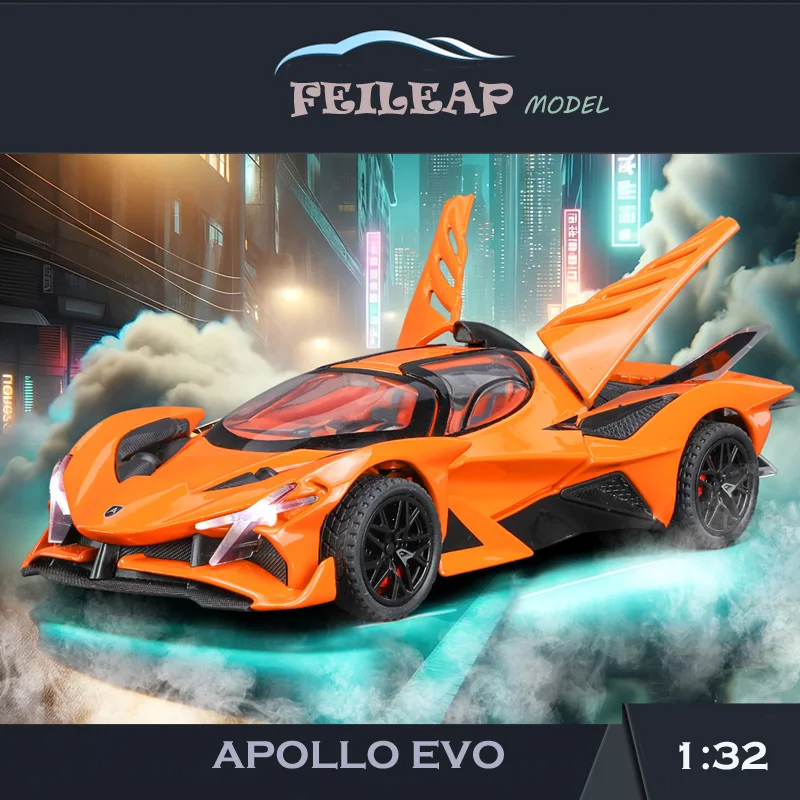 Модель спортивного автомобиля Apollo Project Evo, масштаб 1/24, игрушки из сплава для мальчиков, имитация коллекции игрушек, автомобили со звуком и искусственными элементами
Модель спортивного автомобиля Apollo Project Evo, масштаб 1/24, игрушки из сплава для мальчиков, имитация коллекции игрушек, автомобили со звуком и искусственными элементами