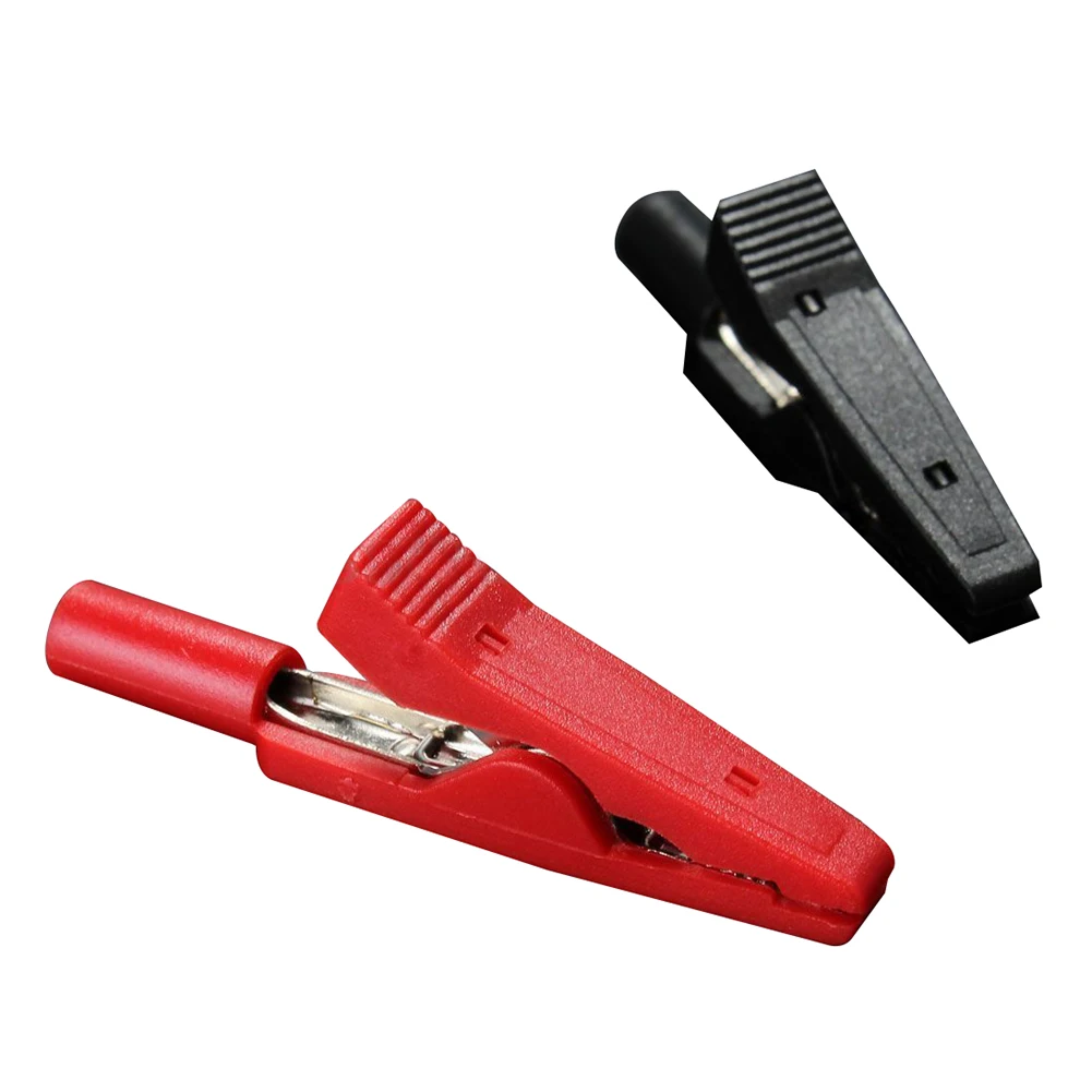 Alligator clip2X Insulated Alligator Clip Connector Clamp Testing Probe Red+Black
Alligator clip2X Insulated Alligator Clip Connector Clamp Testing Probe Red+Black