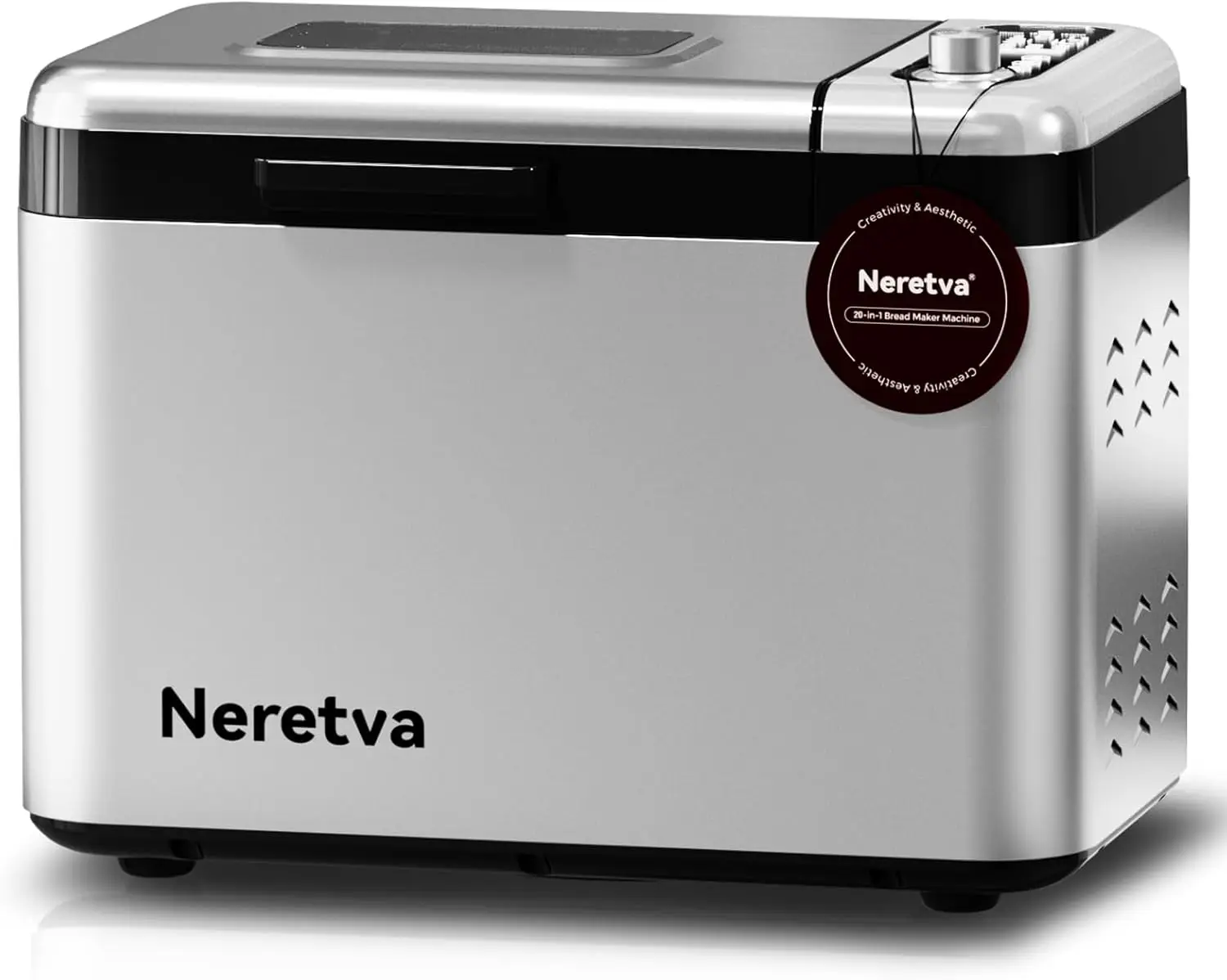 3.3LB Bread Machine 15-in-1 Stainless Steel & Nonstick Ceramic Pan, Auto Nut Dispenser, Full Touch Panel, Gluten Free
3.3LB Bread Machine 15-in-1 Stainless Steel & Nonstick Ceramic Pan, Auto Nut Dispenser, Full Touch Panel, Gluten Free