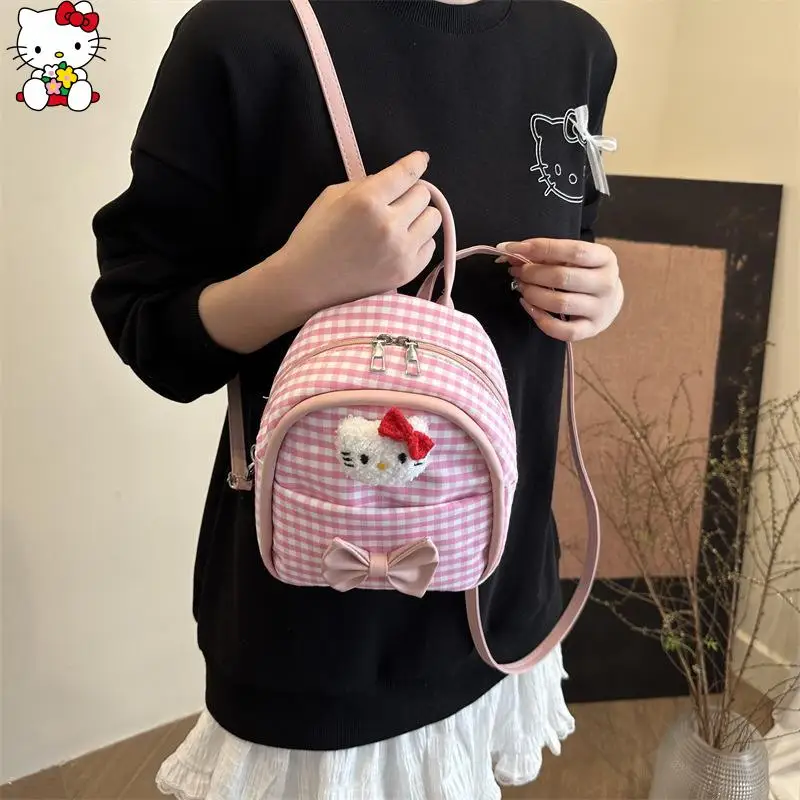 New Festival Gift Cute Cartoon Hello Kittys Children's Backpack Fashion Grid Backpack Mini Cute Kindergarten Baby School Bag
New Festival Gift Cute Cartoon Hello Kittys Children's Backpack Fashion Grid Backpack Mini Cute Kindergarten Baby School Bag
