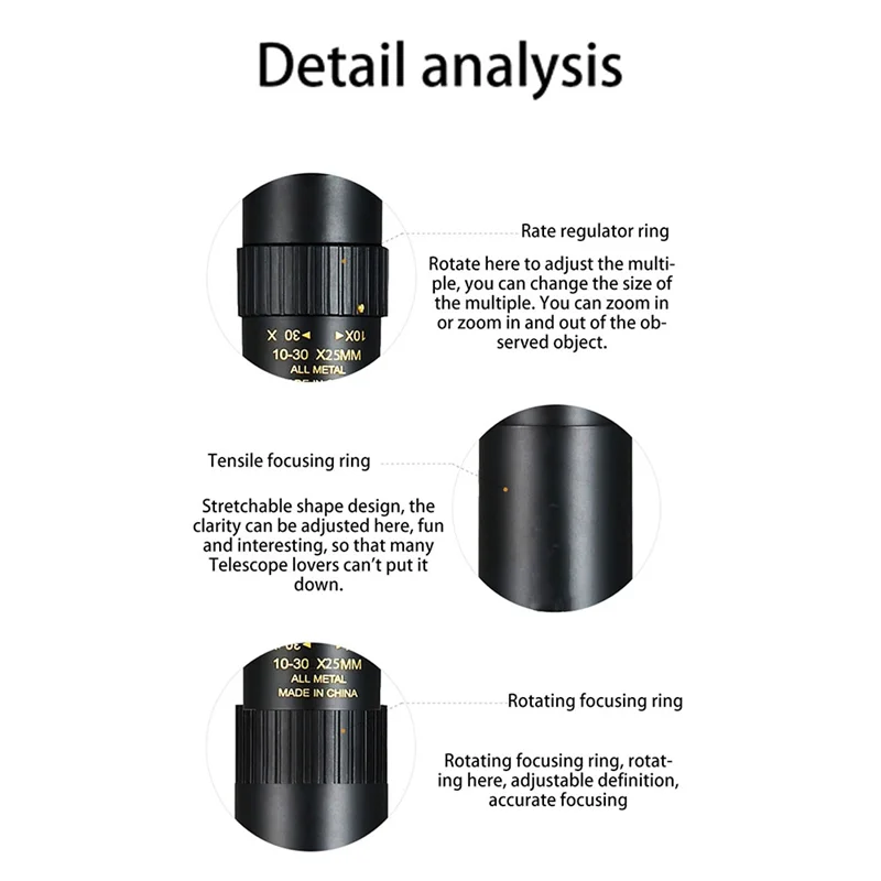 AED4-Metal 10-300X25 Zoom HD Single-Tube Telescope Long Range Portable Professional Telescope Monocular For Outdoors Hunting
AED4-Metal 10-300X25 Zoom HD Single-Tube Telescope Long Range Portable Professional Telescope Monocular For Outdoors Hunting