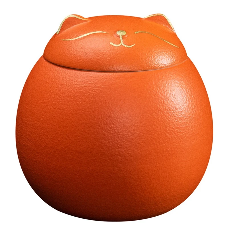 Ceramic Airtight Jar Tea Storage Jar Cat Shape Storage Jars Porcelain Jar For Tea Spices Pot Coffee Nuts Storage-AA26
Ceramic Airtight Jar Tea Storage Jar Cat Shape Storage Jars Porcelain Jar For Tea Spices Pot Coffee Nuts Storage-AA26