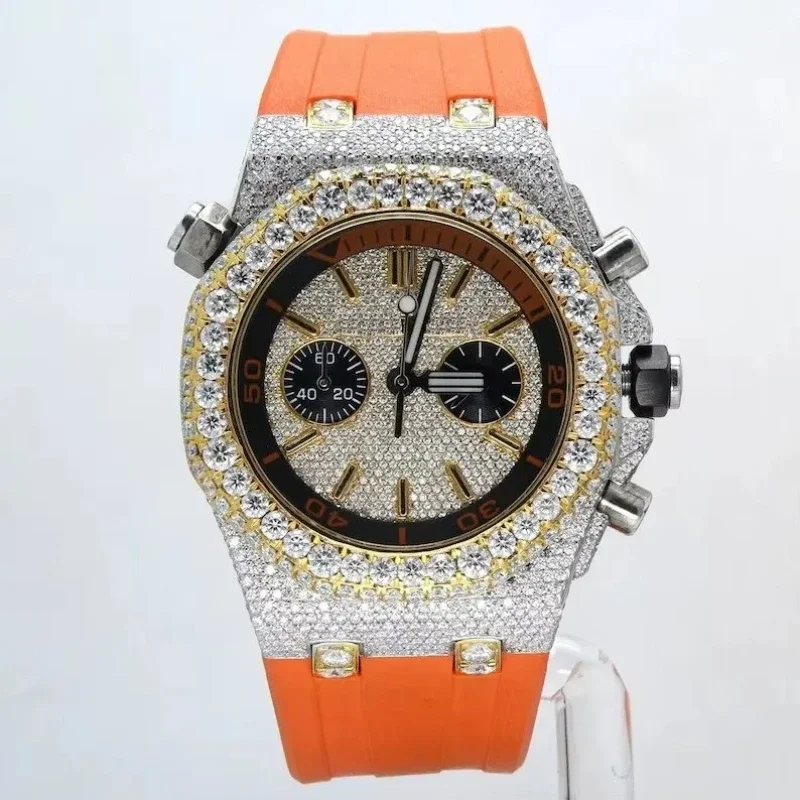 New chilled luxury watch with lab-grown silica diamond orange strap men's and women's watch gifts
New chilled luxury watch with lab-grown silica diamond orange strap men's and women's watch gifts