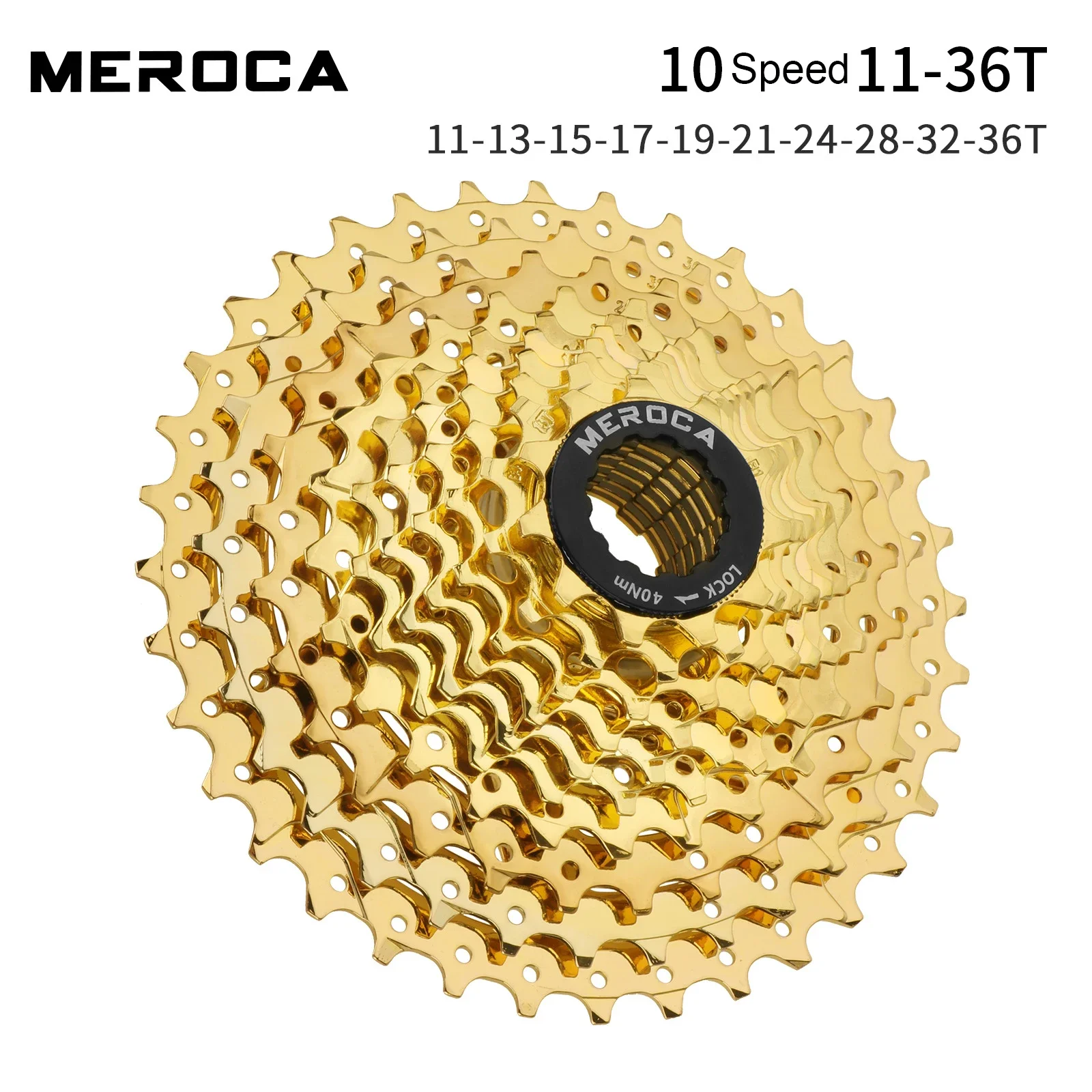MEROCA MTB Cassette Sprocket, 8/9/10 Speed, High-Tensile Steel (Nickel-Plated), Precise Gearing, Smooth Shifting, Durable
MEROCA MTB Cassette Sprocket, 8/9/10 Speed, High-Tensile Steel (Nickel-Plated), Precise Gearing, Smooth Shifting, Durable