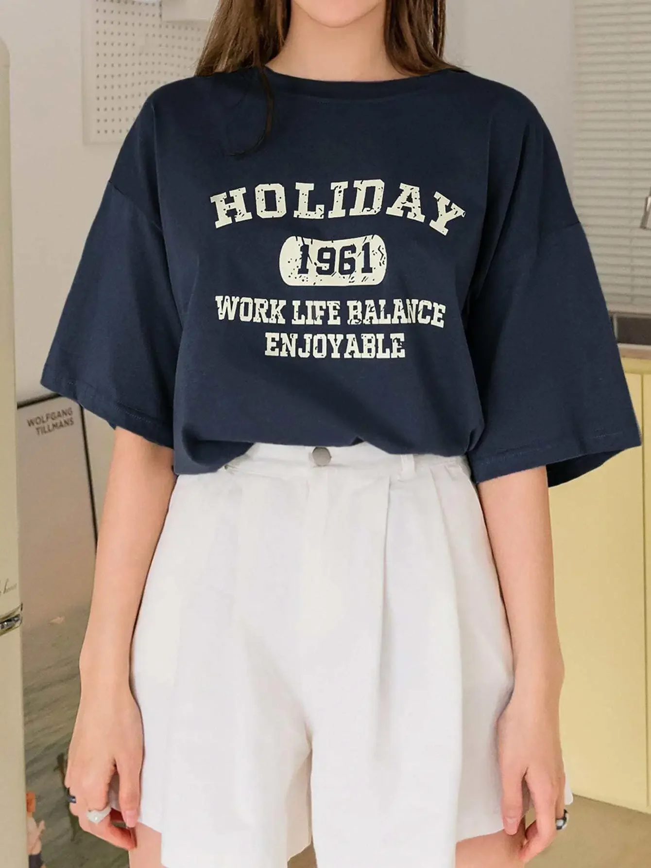 Holiday 1961 Work Life Balance Enjoyable Print T-Shirt Women Street Summer Tops Soft Cotton Tee Clothing Casual Short Sleeve
Holiday 1961 Work Life Balance Enjoyable Print T-Shirt Women Street Summer Tops Soft Cotton Tee Clothing Casual Short Sleeve