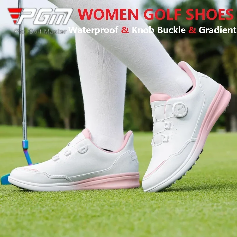 PGM Gradient Anti-slip Golf Shoes Ladies Microfiber Waterproof Sneakers Women Knob Buckle Casual Shoes Outdoor Golf Footwear
PGM Gradient Anti-slip Golf Shoes Ladies Microfiber Waterproof Sneakers Women Knob Buckle Casual Shoes Outdoor Golf Footwear