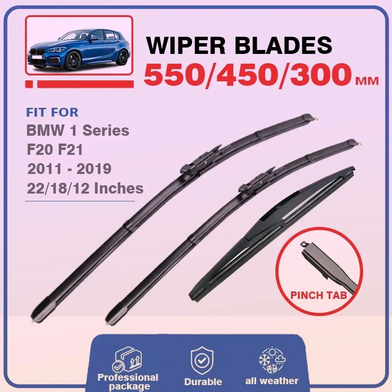 Front Rear Wiper Blades Set For BMW 1 Series F20 F21 2011-2019 114i 116i 118i 120i 125i M135i M140i 116d 118d 125d Windshield PT
Front Rear Wiper Blades Set For BMW 1 Series F20 F21 2011-2019 114i 116i 118i 120i 125i M135i M140i 116d 118d 125d Windshield PT
