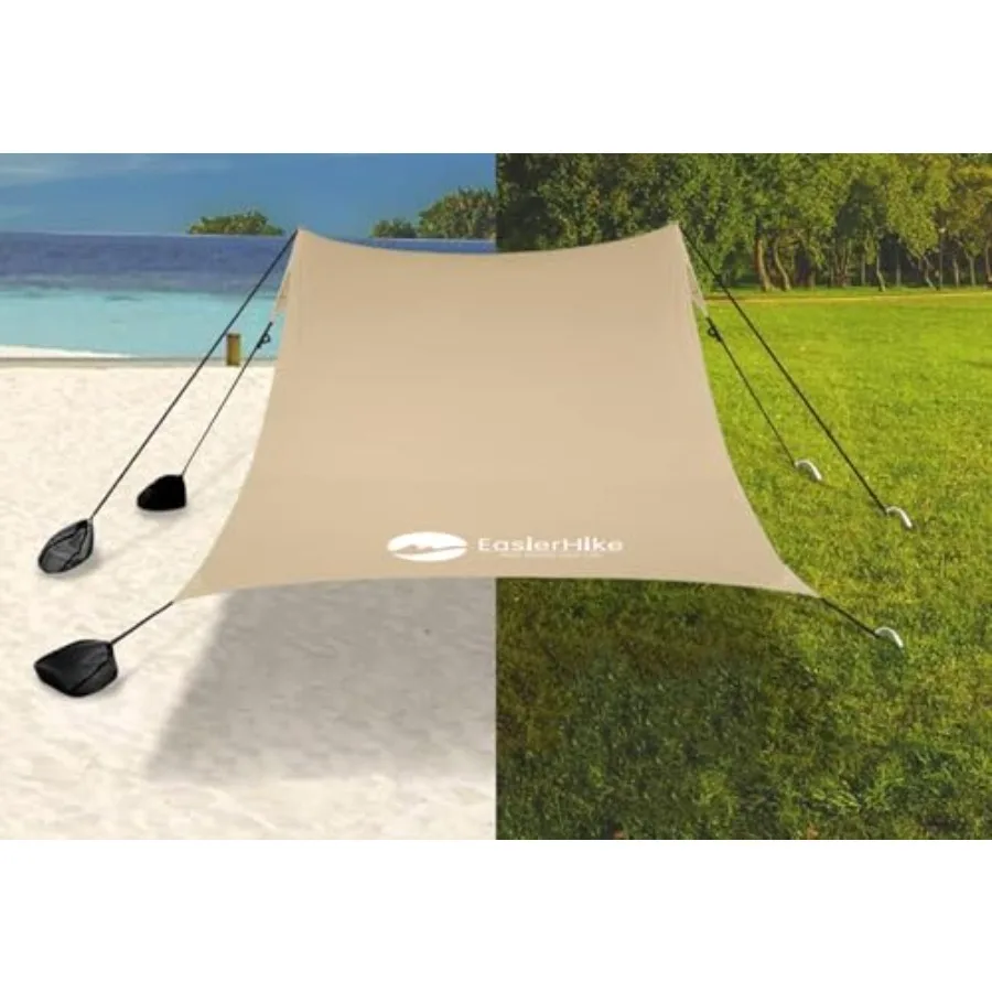 Beach Canopy Windproof Design Sun Shelter UPF50+ Portable Family Tent with 6 Sandbags Anchors 8x8 FT 2 Pole Pop Up Outdoor Shel
Beach Canopy Windproof Design Sun Shelter UPF50+ Portable Family Tent with 6 Sandbags Anchors 8x8 FT 2 Pole Pop Up Outdoor Shel