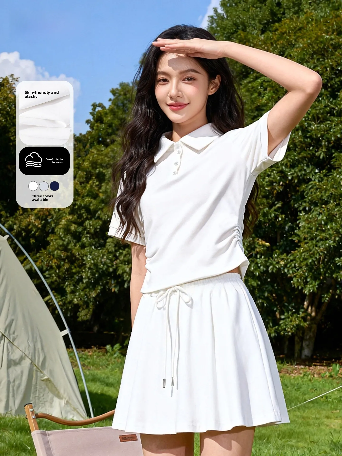 Bal Women's irt Skirt Set Summer New Outdoor Sports Fitn Two-Piece Suit Faionable Casual Wear for Young Ladies
Bal Women's irt Skirt Set Summer New Outdoor Sports Fitn Two-Piece Suit Faionable Casual Wear for Young Ladies