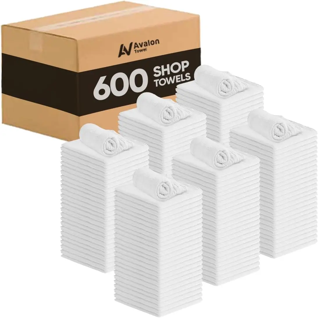 600-Pack Cotton Shop Rags, 12x14 Inches, Absorbent Towels for Auto, Garage, Home & Industry Cleaning
600-Pack Cotton Shop Rags, 12x14 Inches, Absorbent Towels for Auto, Garage, Home & Industry Cleaning