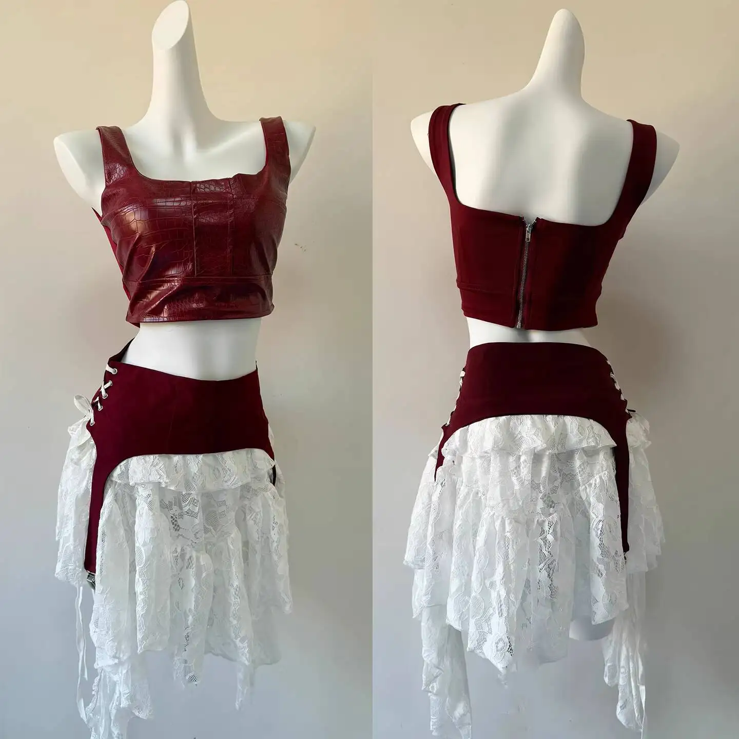 Комплект из 2 предметов: Костюм для танцев в стиле K-pop для девичьих групп, красный, для выступлений на сцене, хип-хоп, уличные танцы, для взрослых женщин, комплект с юбкой
Комплект из 2 предметов: Костюм для танцев в стиле K-pop для девичьих групп, красный, для выступлений на сцене, хип-хоп, уличные танцы, для взрослых женщин, комплект с юбкой