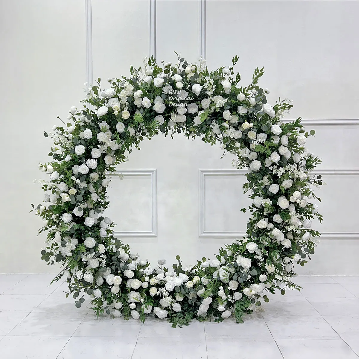 Decorative White Plants&Flowers Round Arch Stage Floral Frame Garden Backdrop Ceiling Wedding Entrance Moon Gate
Decorative White Plants&Flowers Round Arch Stage Floral Frame Garden Backdrop Ceiling Wedding Entrance Moon Gate