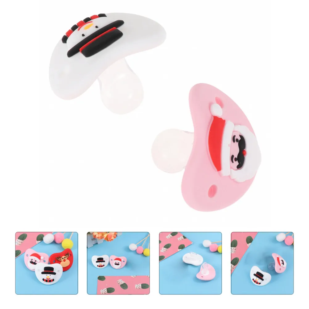 2 pcs Silicone Pacifiers Adorable Deer Santa Soothers Food Grade Safe Infant Baby Portable Outdoor Use Mood Stabilizer
2 pcs Silicone Pacifiers Adorable Deer Santa Soothers Food Grade Safe Infant Baby Portable Outdoor Use Mood Stabilizer