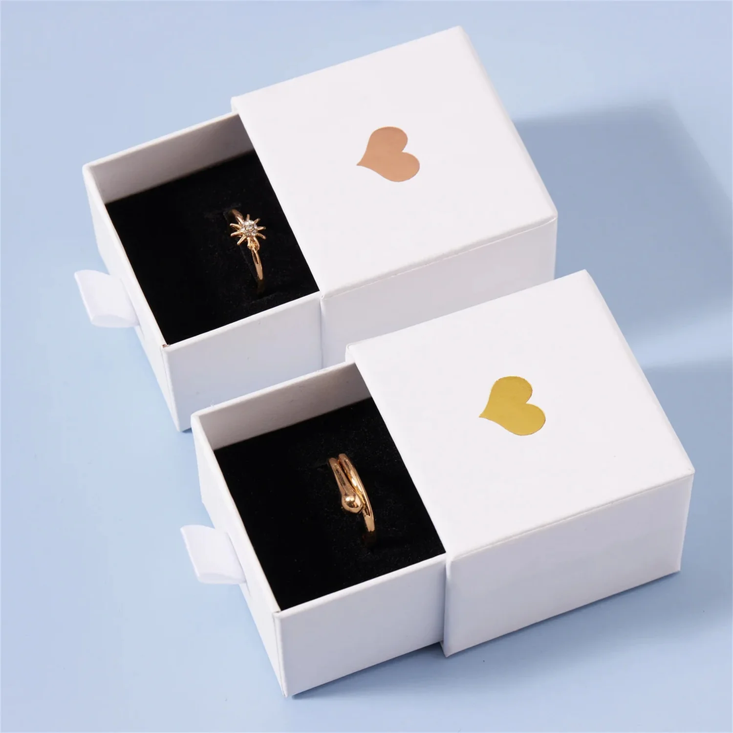 20 pcs ring boxes with customized logo jewerly box for ring, drawer box for ring, cardboard box box
20 pcs ring boxes with customized logo jewerly box for ring, drawer box for ring, cardboard box box