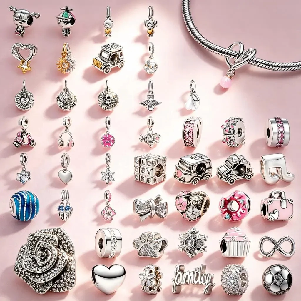 Fine Charm DIY Jewelry Gifts Hot Air Balloon Pink Cupcake Sun & Moon Lucky Star & Heart Paw Print Beads Fit Original Bracelets
Fine Charm DIY Jewelry Gifts Hot Air Balloon Pink Cupcake Sun & Moon Lucky Star & Heart Paw Print Beads Fit Original Bracelets