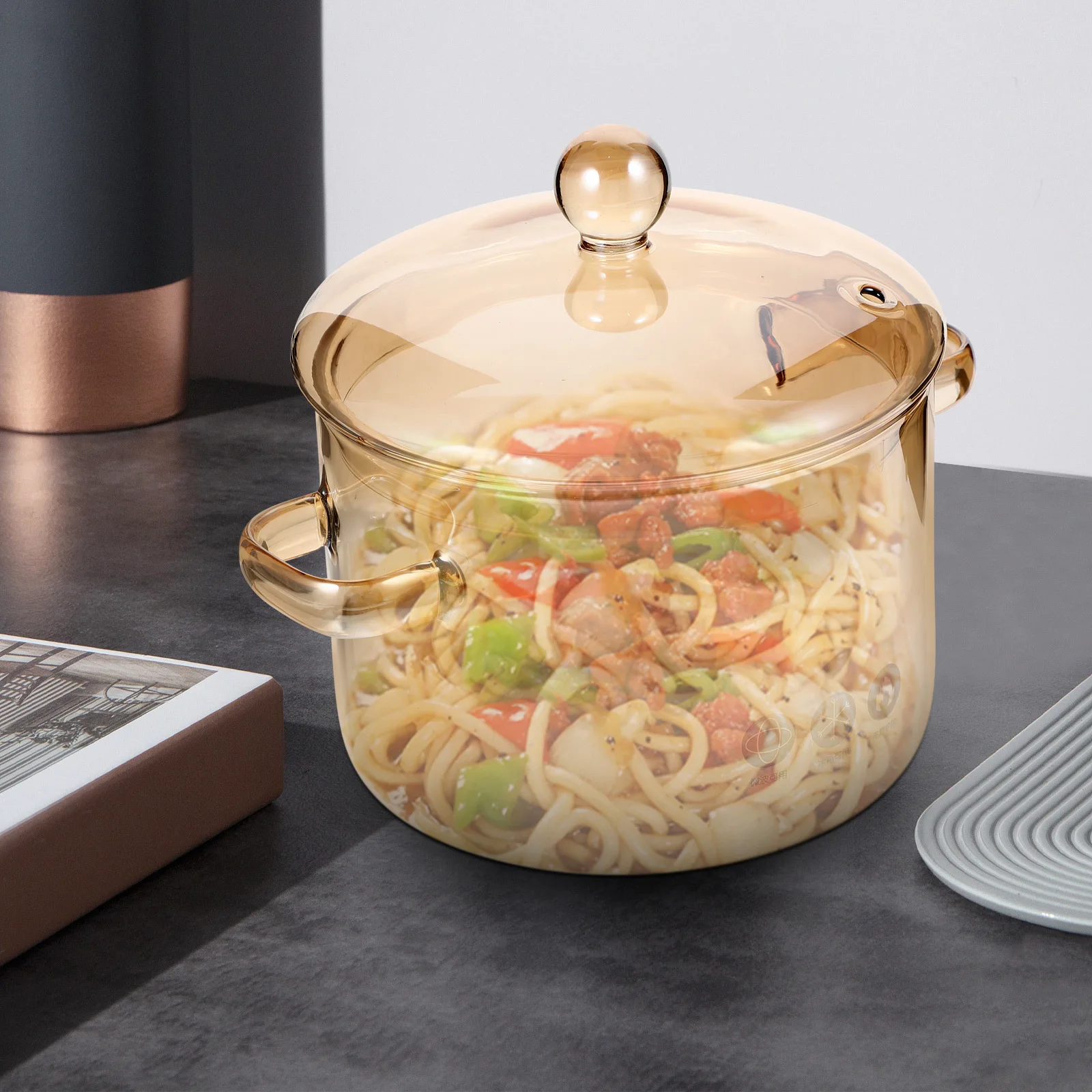 Glass Stew Pot with Lid Heat Resistant Kitchenware for Baby Food Sauce Soup Noodles Multi Functional Cooking Pot Double
Glass Stew Pot with Lid Heat Resistant Kitchenware for Baby Food Sauce Soup Noodles Multi Functional Cooking Pot Double