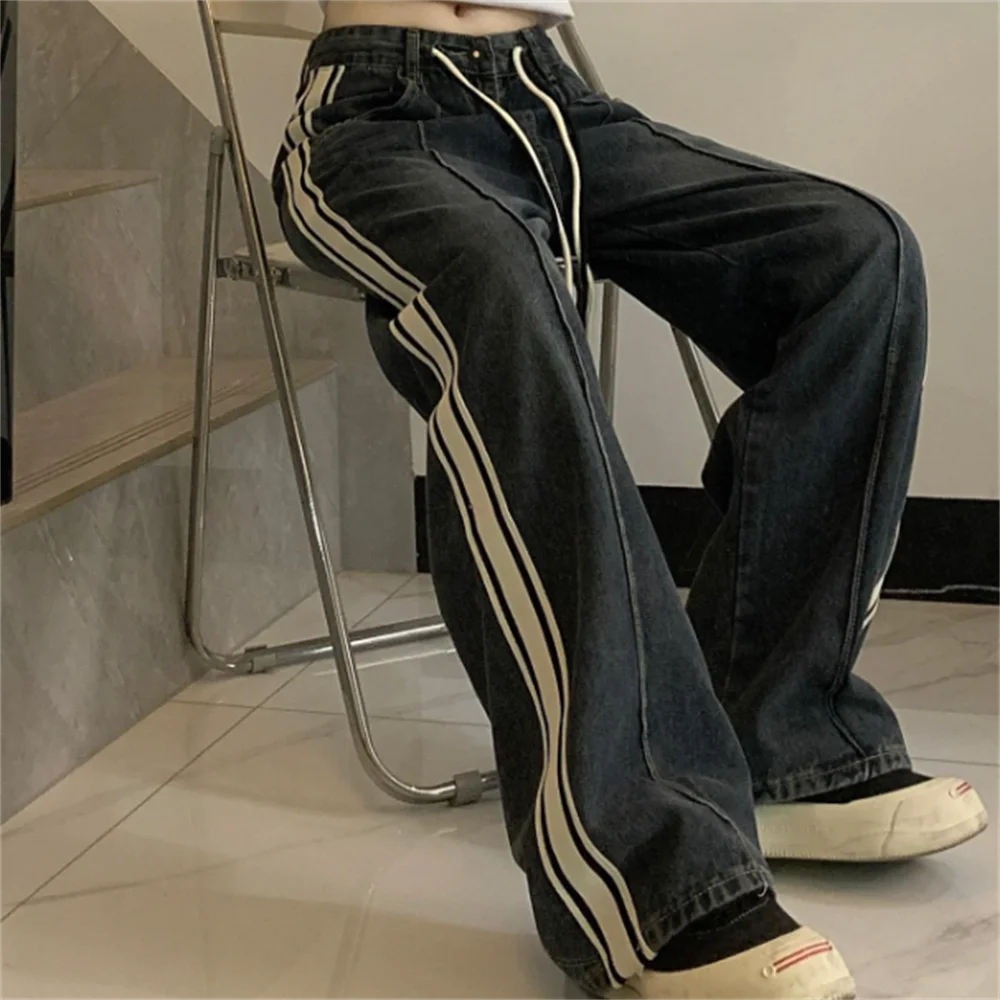Spring and summer new jeans high waist loose fashion straight trousers denim women
Spring and summer new jeans high waist loose fashion straight trousers denim women