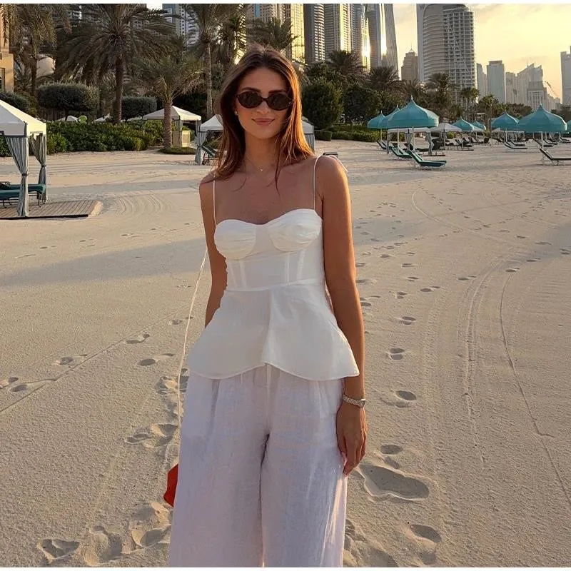 Sweetheart Neck Thin Straps Tops Women Elegant Slim Solid Sleeveless Lace Up Tube Vest Female Spring Summer Chic High Street Top
Sweetheart Neck Thin Straps Tops Women Elegant Slim Solid Sleeveless Lace Up Tube Vest Female Spring Summer Chic High Street Top